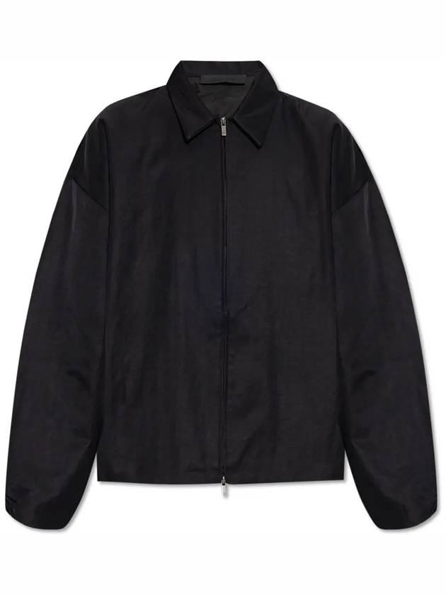 textured nylon back logo jacket 202BT246380F BLACK - FEAR OF GOD - BALAAN 2