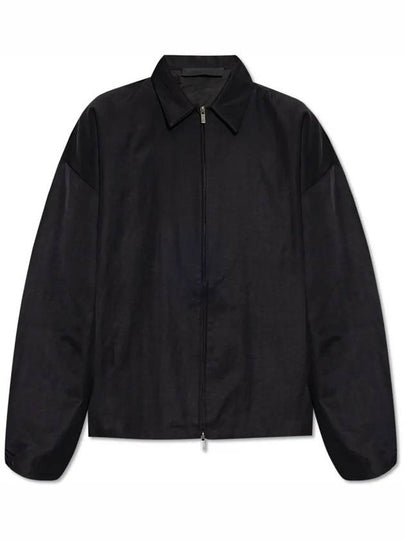 textured nylon back logo jacket 202BT246380F BLACK - FEAR OF GOD - BALAAN 2