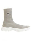 Speedrunner 30 Recycled Knit High Top Sneakers Grey - BALENCIAGA - BALAAN 2