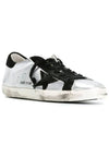 Black Tab Leather Superstar Low Top Sneakers Silver - GOLDEN GOOSE - BALAAN 4