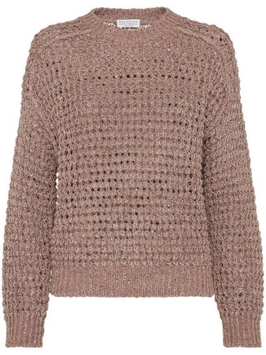 Linen Blend Sweater MEA360400C9624 - BRUNELLO CUCINELLI - BALAAN 1