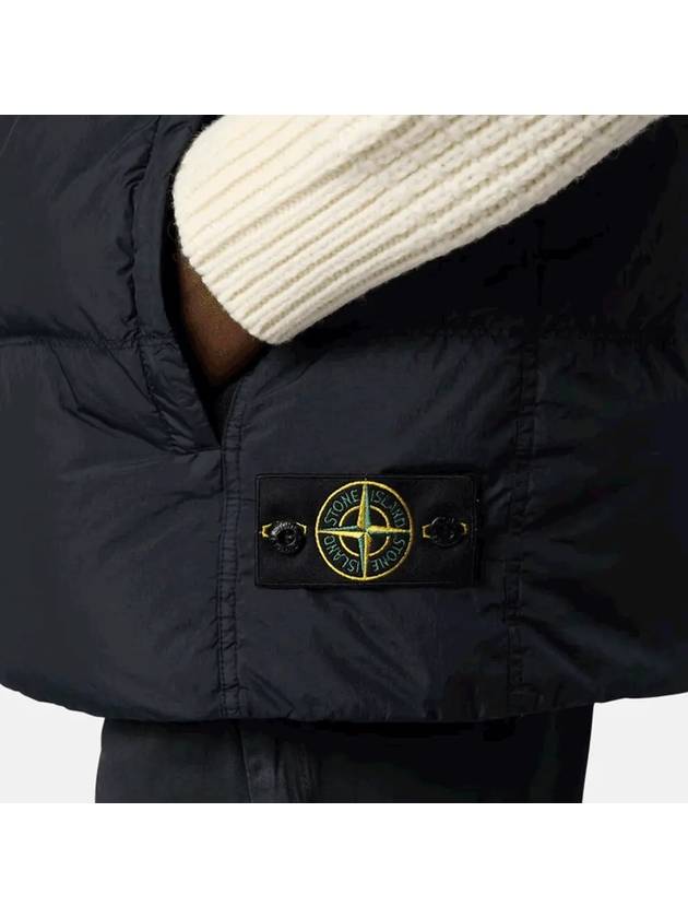 Crinkle Reps R-NY Down Vest Navy - STONE ISLAND - BALAAN 4