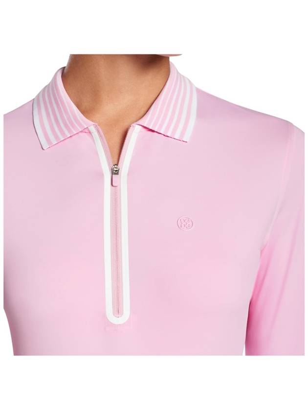 Women's Featherweight Half Zip Up Golf Long Sleeve T-Shirt Lilac - G/FORE - BALAAN 3