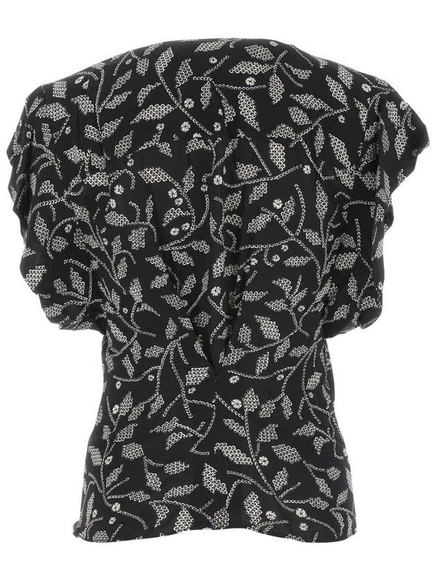 Printed crepe Delocia top - ISABEL MARANT ETOILE - BALAAN 3