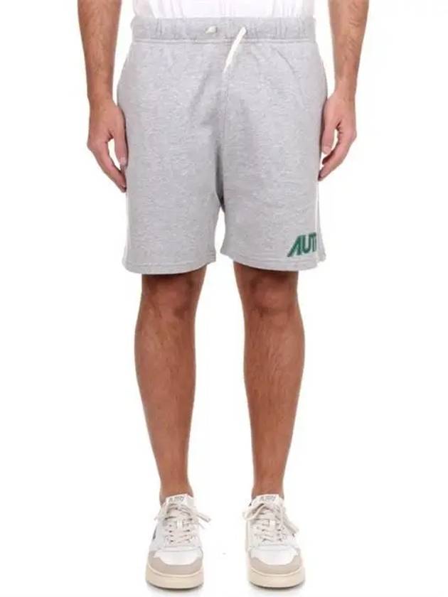 Logo Cotton Shorts Grey - AUTRY - BALAAN 6