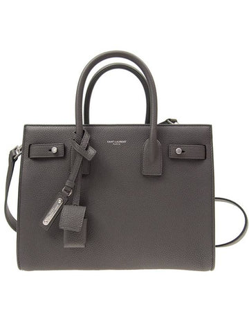 Sac Dejour Baby Tote Shoulder Bag Gray 477477 - SAINT LAURENT - BALAAN 1