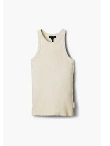 Heavy Cotton Rib Grunge Tank Cream MJTAM24004WHX - MARC JACOBS - BALAAN 1