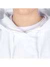 Milano Brushed Logo Print Hoodie White - MSGM - BALAAN 6