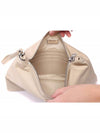 Re-Nylon and Saffiano Leather Clutch Bag Desert Beige - PRADA - BALAAN 7