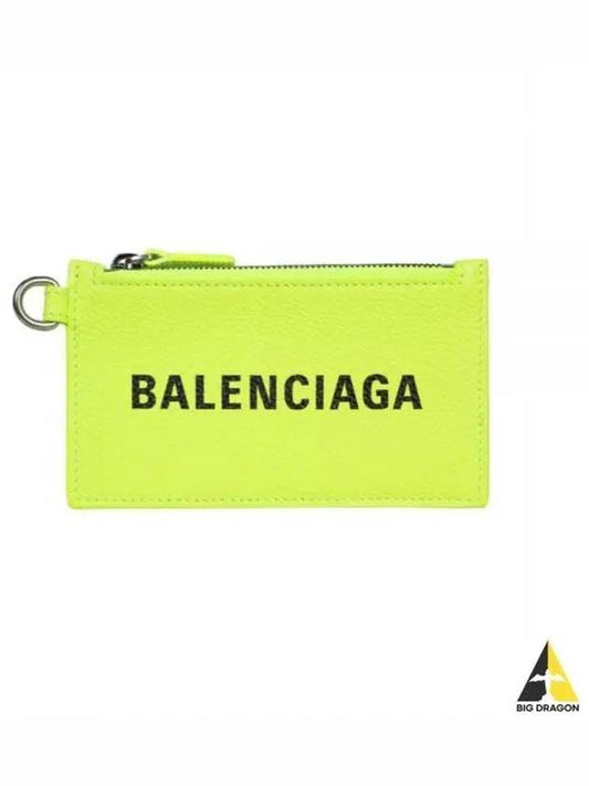 Logo Neck Strap Card Wallet Yellow - BALENCIAGA - BALAAN 2