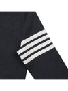 Men's Diagonal Interlock Stitch Cashmere Jacket Grey - THOM BROWNE - BALAAN 6