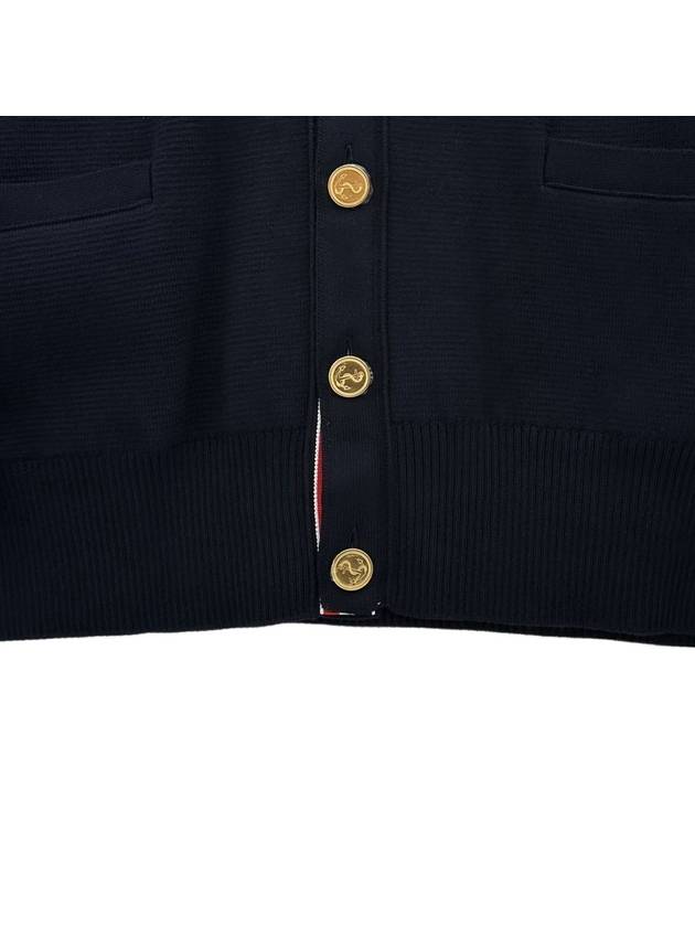 Milano Stitch 4 Bar Cardigan Navy - THOM BROWNE - BALAAN 6