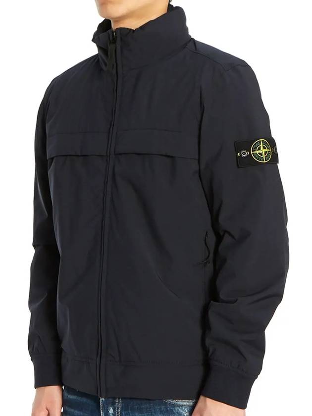 Men's Wappen Softshell Zip-Up Jacket Navy - STONE ISLAND - BALAAN 3