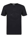 Crystal Logo Short Sleeve T-Shirt Black - MONCLER - BALAAN 2