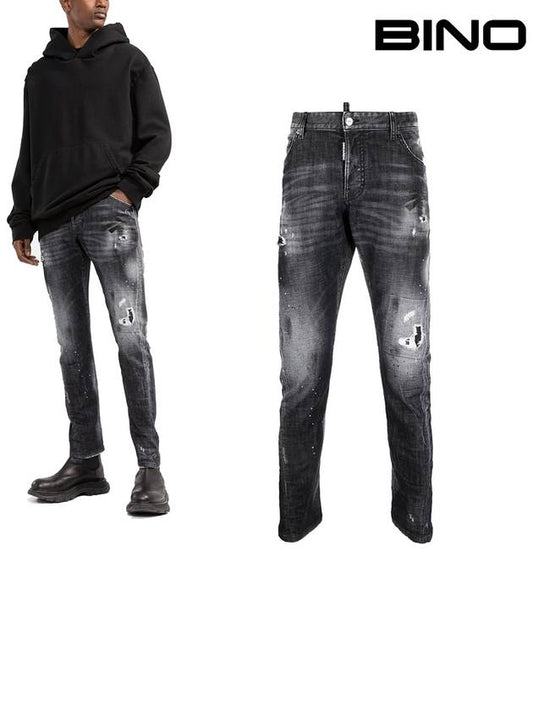 Men's Sexy Twist Jeans Black - DSQUARED2 - BALAAN.