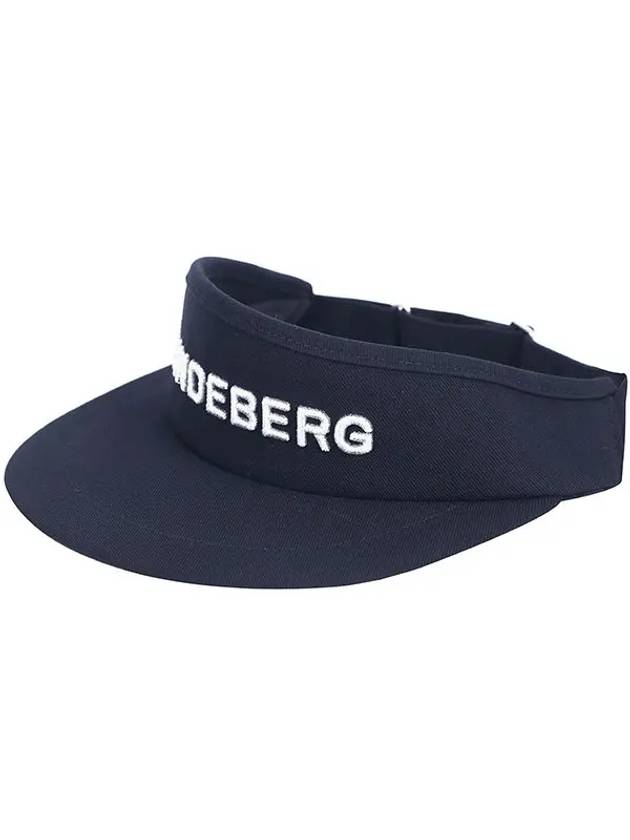 Viktor Embroidered Logo Visor Navy - J.LINDEBERG - BALAAN 3