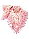 LV Tiles Square 90 Scarf Coral - LOUIS VUITTON - BALAAN 2