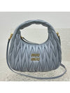 Wander Materasse Nappa Leather Mini Hobo Tote Bag Cornflower - MIU MIU - BALAAN 3