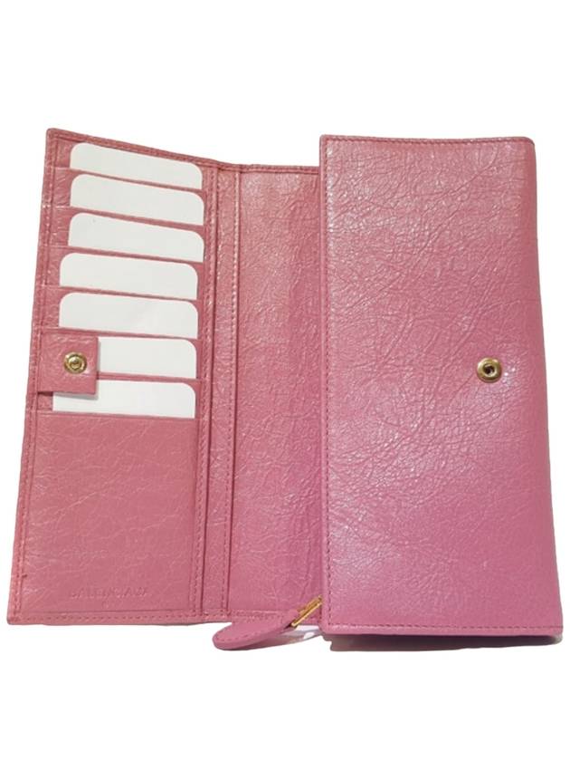 Women s 253054 Pink Leather New Giant Long Wallet - BALENCIAGA - BALAAN 4