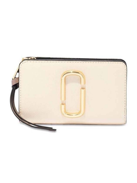 Snapshot Compact Logo Halfwallet Ivory - MARC JACOBS - BALAAN 1