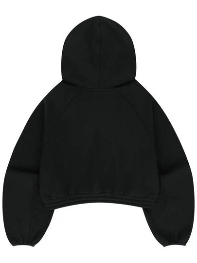 Crop Sweatshirt Big Pocket Hoodie Black - OFFGRID - BALAAN 2