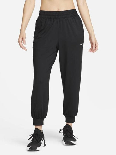 Dri Fit Mid Rise 7/8 Knit Jogger Track Pants Black - NIKE - BALAAN 2