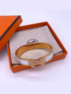 Clic H Bracelet Rose Gold Blanc - HERMES - BALAAN 4