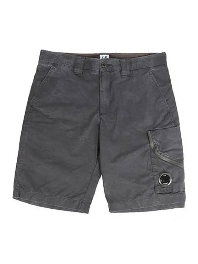 Lens Wappen Cargo Bermuda Shorts Black - CP COMPANY - BALAAN 5