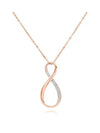 Exist Infinity Pendant Necklace Rose Gold - SWAROVSKI - BALAAN 3