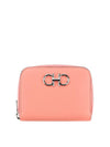 Women's Gancini Logo Zipper Card Wallet Pink - SALVATORE FERRAGAMO - BALAAN 2