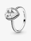 Large Radiant Teardrop Ring Silver - PANDORA - BALAAN 2