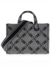 Gigi Small Empire Logo Jacquard Messenger Tote Bag Grey - MICHAEL KORS - BALAAN 4