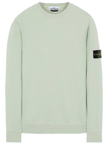 Men's Wappen Patch Sweatshirt Light Green - STONE ISLAND - BALAAN 1