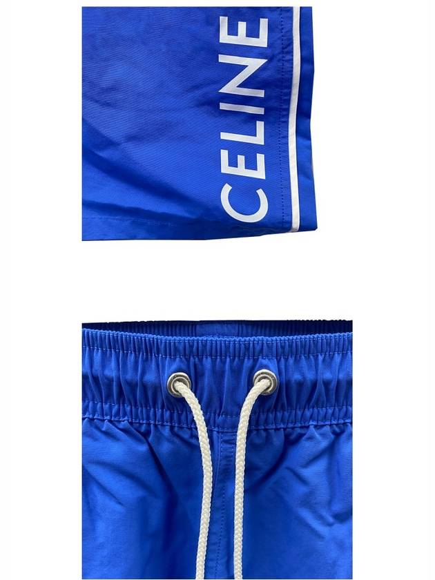 Piping Nylon Swim Shorts Royal Blue - CELINE - BALAAN 6