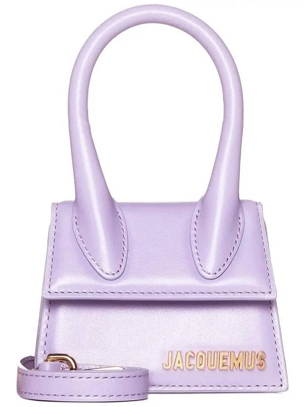 Le Chiquito Signature Leather Mini Tote Bag Lilac - JACQUEMUS - BALAAN 5