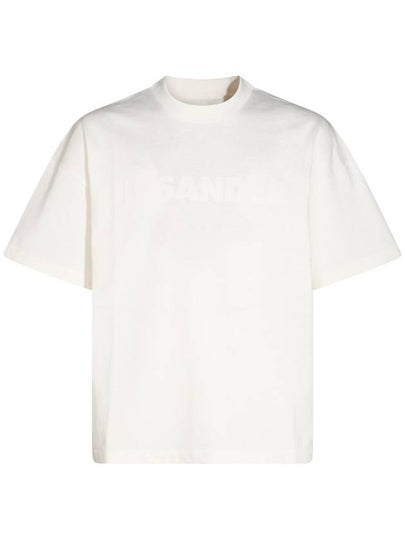 Logo Print Short Sleeve T-Shirt White - JIL SANDER - BALAAN 2