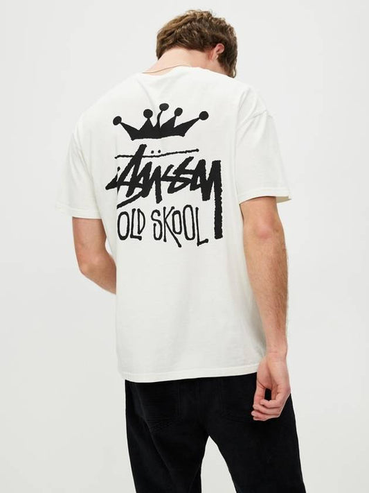 Old ol 50 50 Short Sleeve T-Shirt Pigment White - STUSSY - BALAAN 2