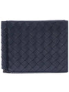 Intrecciato Money Clip Card Wallet Navy - BOTTEGA VENETA - BALAAN 3