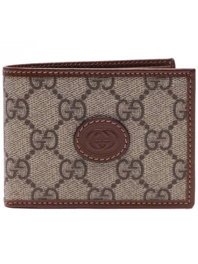 Interlocking G Mini Half Wallet Beige - GUCCI - BALAAN 2