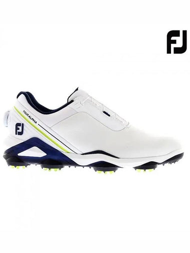 Tour Alpha TOUR ALPHA Boa Golf Shoes 55538 W White Navy Lime Order 10mm smaller - FOOTJOY - BALAAN 1