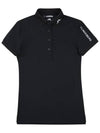 Women's Tour Tech Golf Polo Black - J.LINDEBERG - BALAAN 6