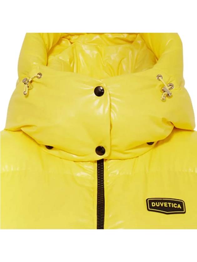 ALLORO padded vest yellow VDDV95236K0001 YEL - DUVETICA - BALAAN 4