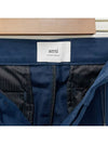 Cotton Chino Straight Pants Blue - AMI - BALAAN 6