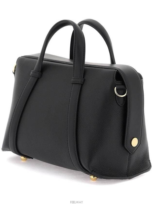 By The Way Boston Medium Leather Tote Bag Black - FENDI - BALAAN 4