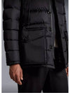 Cluny Long Down Jacket Black - MONCLER - BALAAN 6