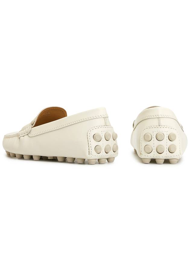 Kate Gommino Bubble Leather Driving Shoes Off White - TOD'S - BALAAN 7