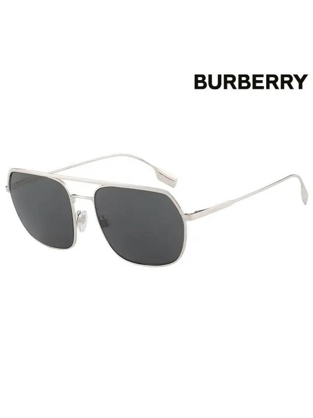 Eyewear Holborn Square Metal Sunglasses Grey Silver - BURBERRY - BALAAN 2