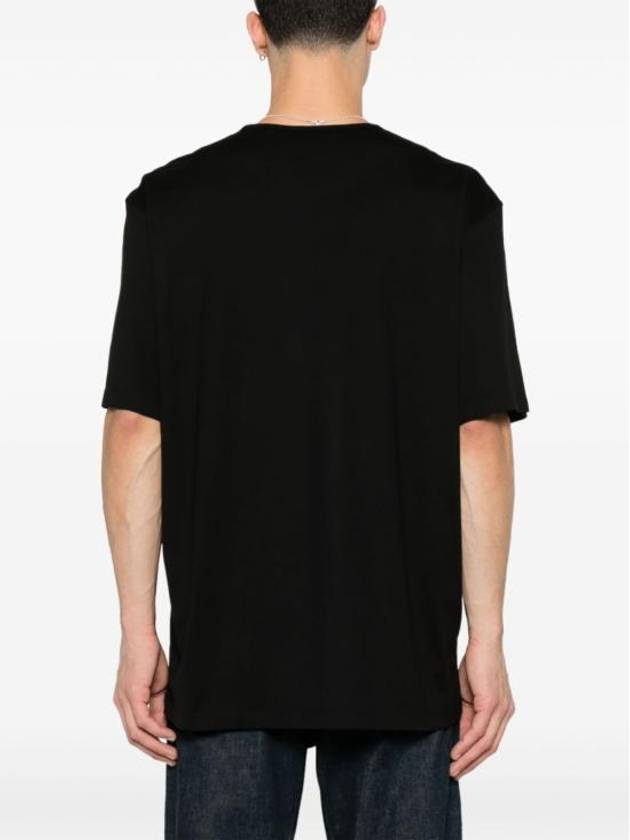 Relaxed Short Sleeve T-Shirt Black - LEMAIRE - BALAAN 5