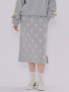 Ribbon Printing H Line Skirt Grey - METAPHER - BALAAN 2