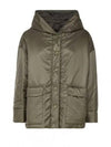 Greenmo Reversible Water Repellent Hooded Padding Green - MAX MARA - BALAAN 2